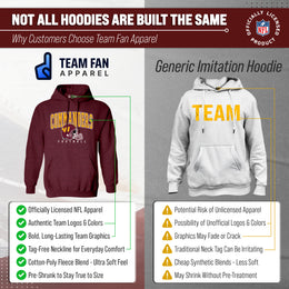 Washington Commanders NFL Adult Unisex All Star Soft Fleece Hooded Sweatshirt - Maroon Heather