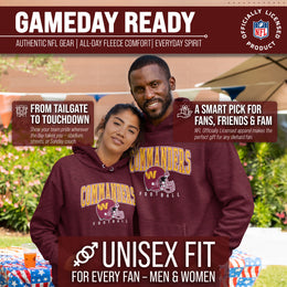 Washington Commanders NFL Adult Unisex All Star Soft Fleece Hooded Sweatshirt - Maroon Heather