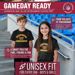 Washington Commanders NFL Youth Gameday Football T-Shirt - Black