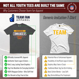 Washington Commanders NFL Youth Short Sleeve Charcoal T Shirt - Charcoal