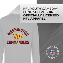 Washington Commanders NFL Youth Gameday Crewneck Sweatshirt - Sport Gray