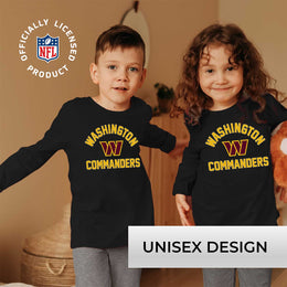 Washington Commanders NFL Gameday Youth Football Long Sleeve Shirt - Black