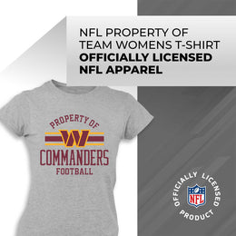 Washington Commanders NFL Women's Property Of Lightweight Plus Size T-Shirt - Sport Gray