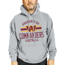 Washington Commanders NFL Adult Property Of Hooded Sweatshirt - Sport Gray