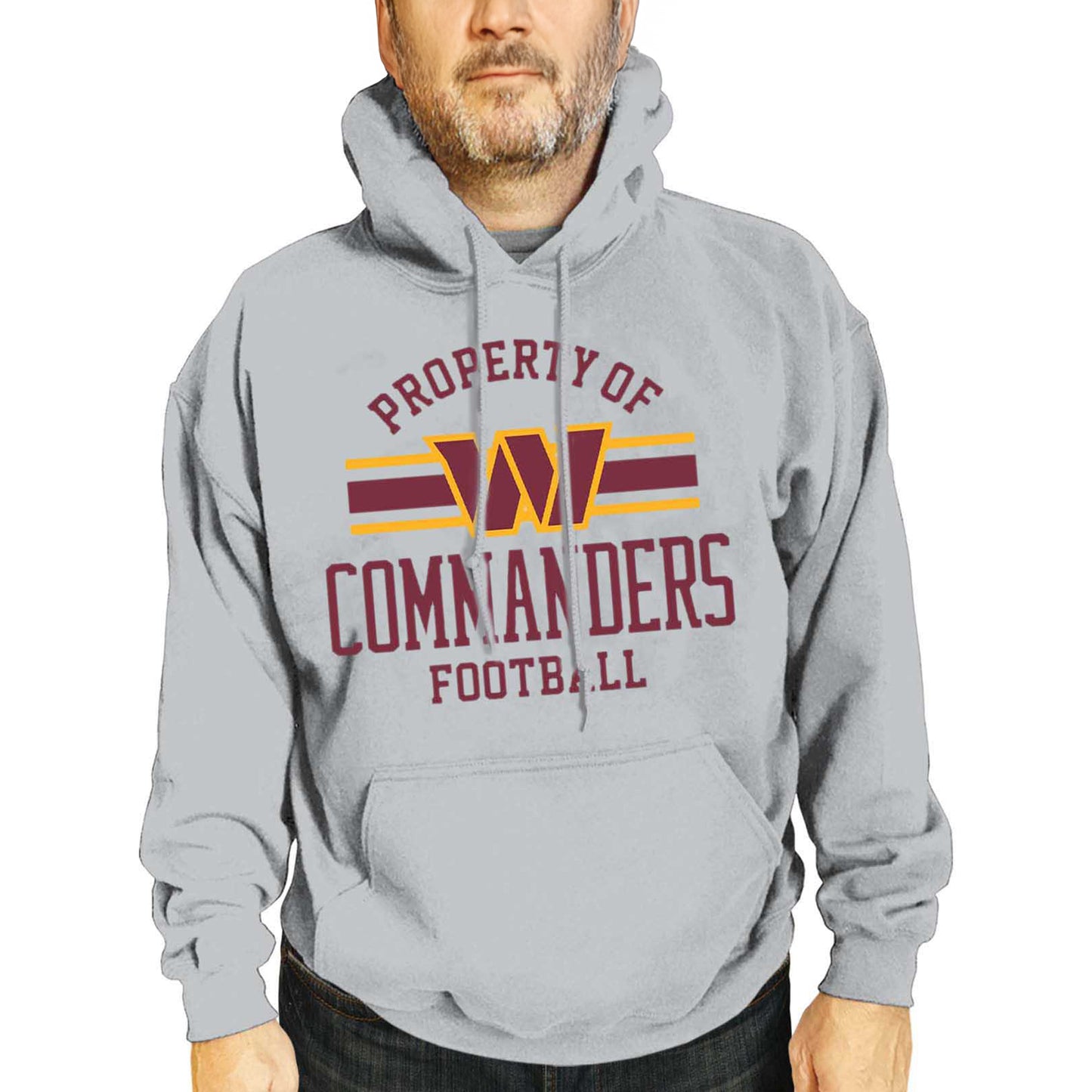 Washington Commanders NFL Adult Property Of Hooded Sweatshirt - Sport Gray