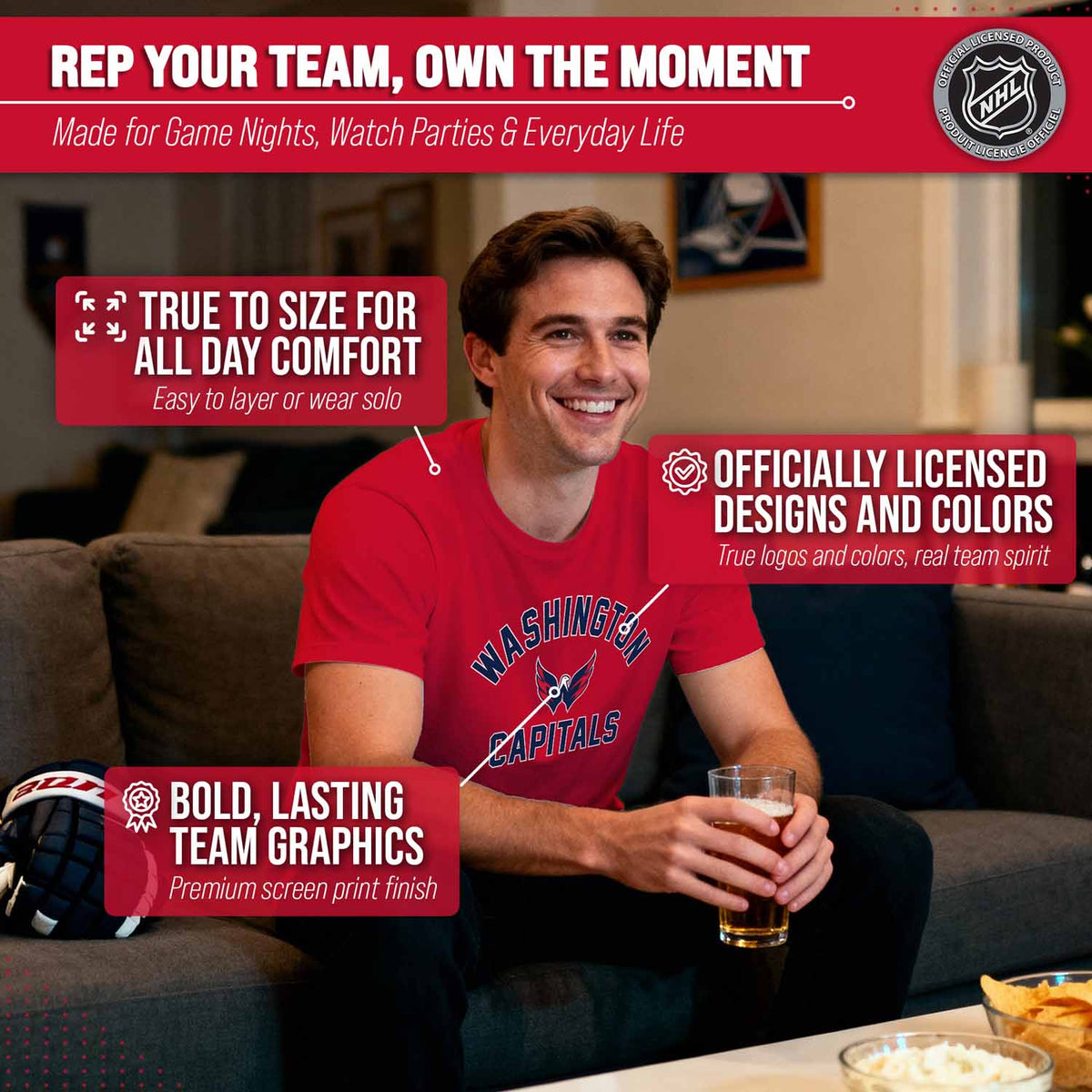 Washington Capitals NHL Gameday T-Shirt - Red