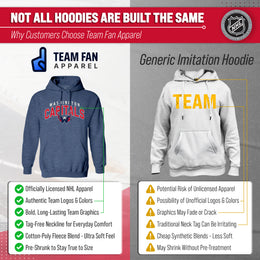 Washington Capitals NHL Adult Unisex Powerplay Hooded Sweatshirt - Navy