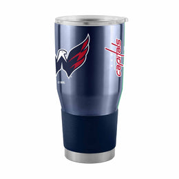 Washington Capitals NHL Hockey 30oz Stainless Steel Vacuum Insulated Game Day Tumbler with Silicone Grip - Navy