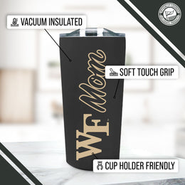 Wake Forest Demon Deacons NCAA Stainless Steel Travel Tumbler for Mom - Black