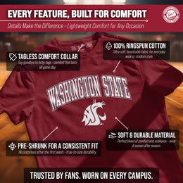 Washington State Cougars Gameday Cotton T-Shirt for Men and Women