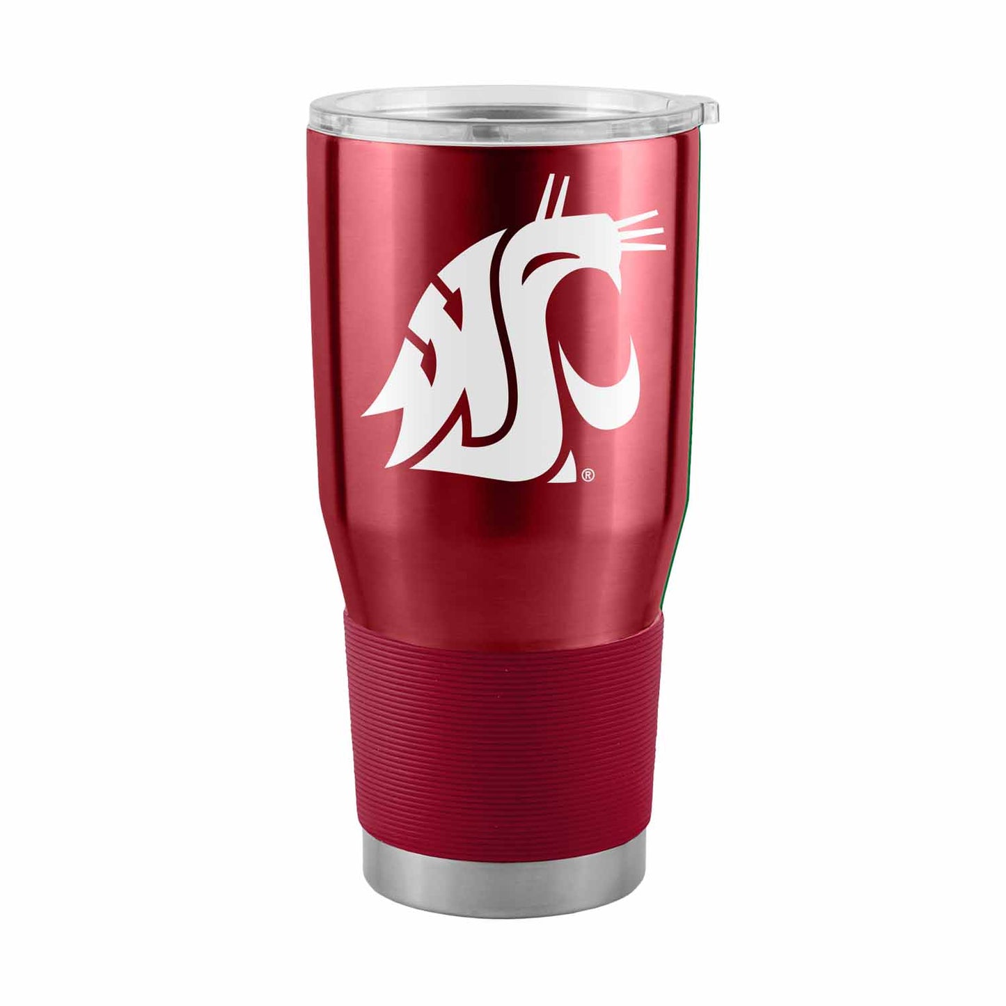 Washington State Cougars NCAA University 30oz Stainless Steel Vacuum Insulated Game Day Tumbler with Silicone Grip - Cardinal