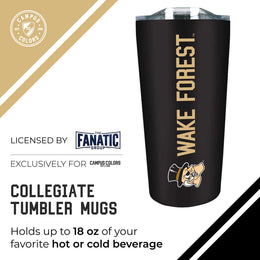 Wake Forest Demon Deacons Campus Colors  NCAA Tumbler - Black