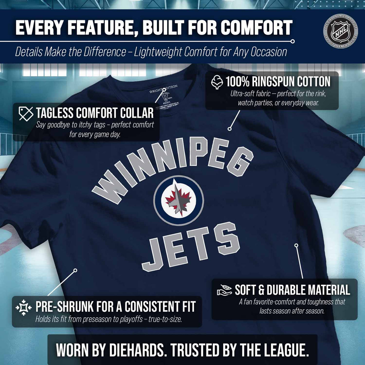 Winnipeg Jets NHL Gameday T-Shirt - Navy