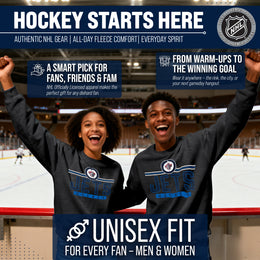 Winnipeg Jets NHL Charcoal True Fan Crewneck Sweatshirt - Charcoal