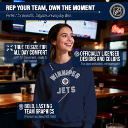 NFL Gameday Crewneck Sweatshirt, Cotton Fleece Pullover Men Women