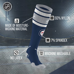 Winnipeg Jets NHL Adult Knee High-Performance Socks - Navy