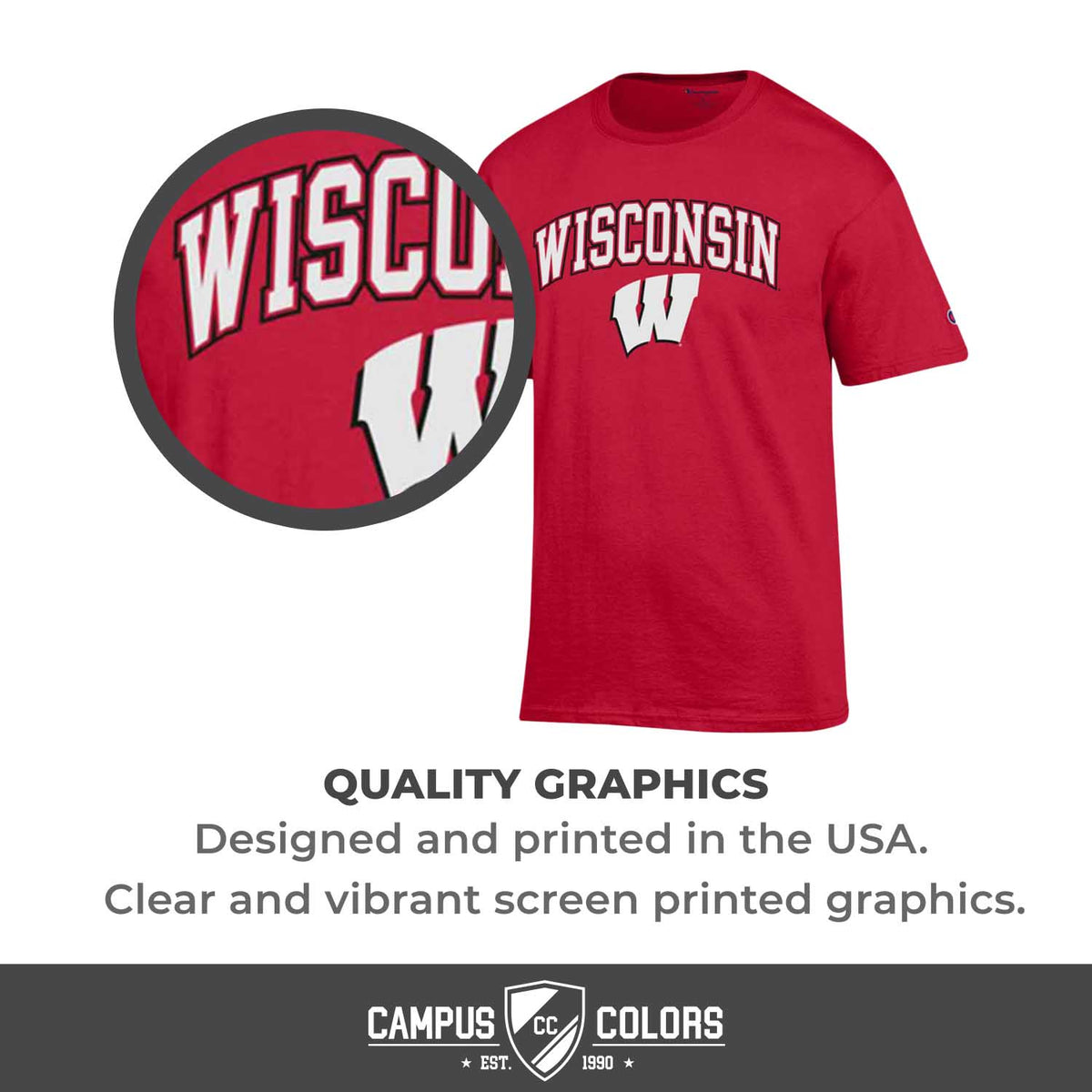 Wisconsin Badgers Gameday Cotton T-Shirt for Men and Women