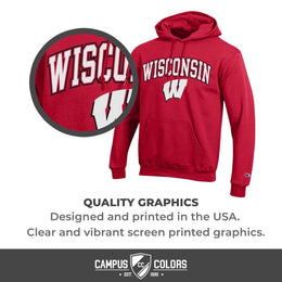 Wisconsin Badgers Arch & Logo Gameday Hoodie - Red
