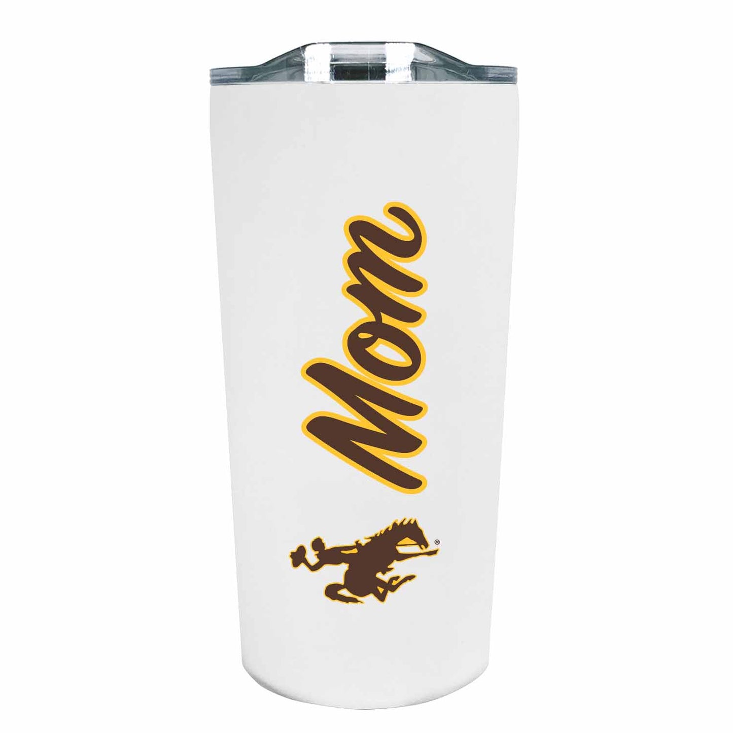 Wyoming Cowboys NCAA Stainless Steel Travel Tumbler for Mom - White
