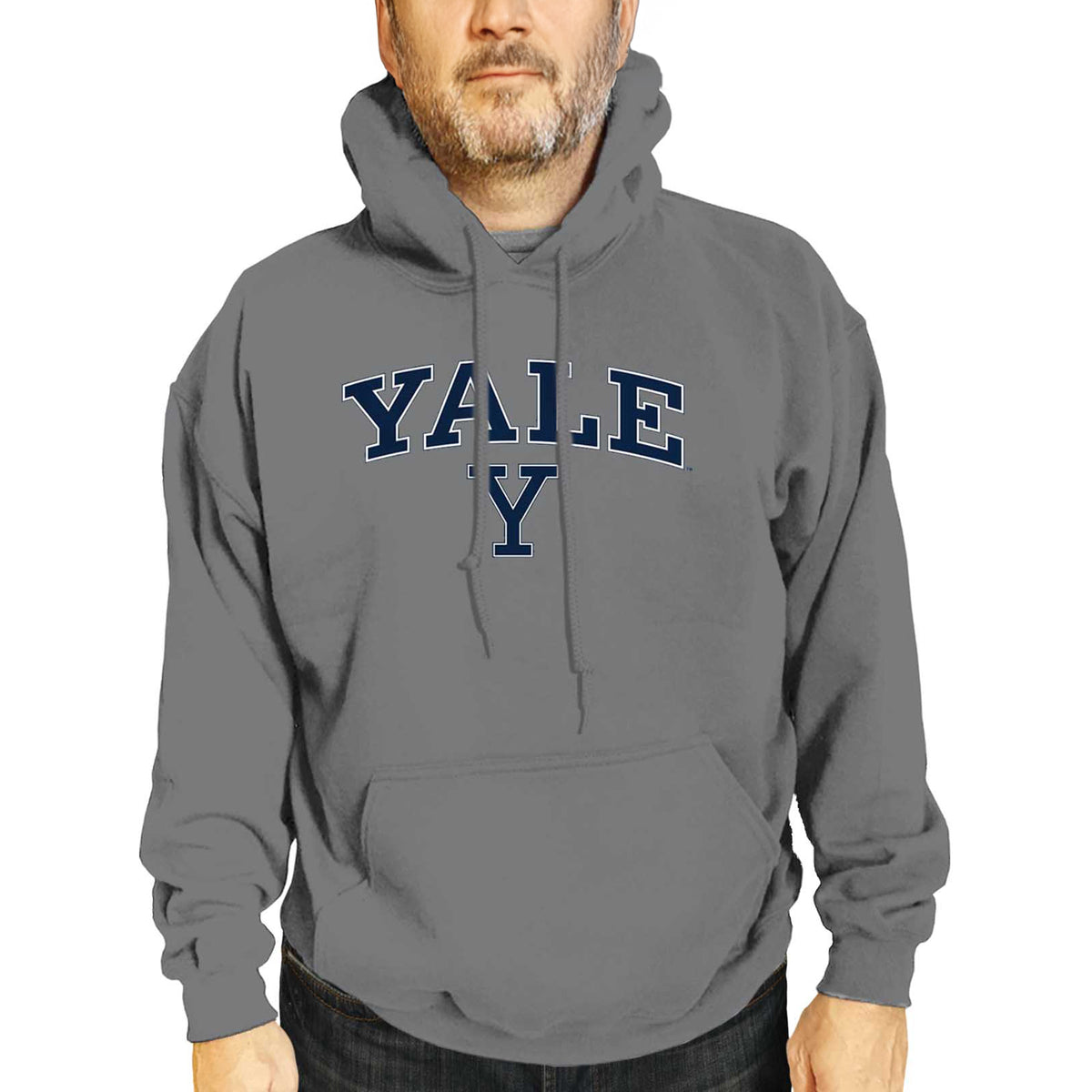 Yale Bulldogs Arch & Logo Gameday Hoodie - Gray