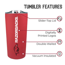 Arkansas Razorbacks Campus Colors  NCAA Tumbler - Cardinal