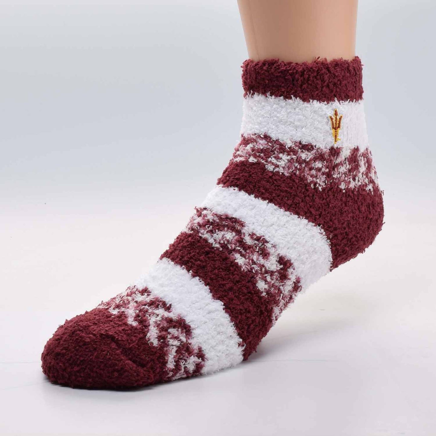 Arizona State Sun Devils Alabama Crimson Tide Striped Sleep Soft Socks  - Team Color