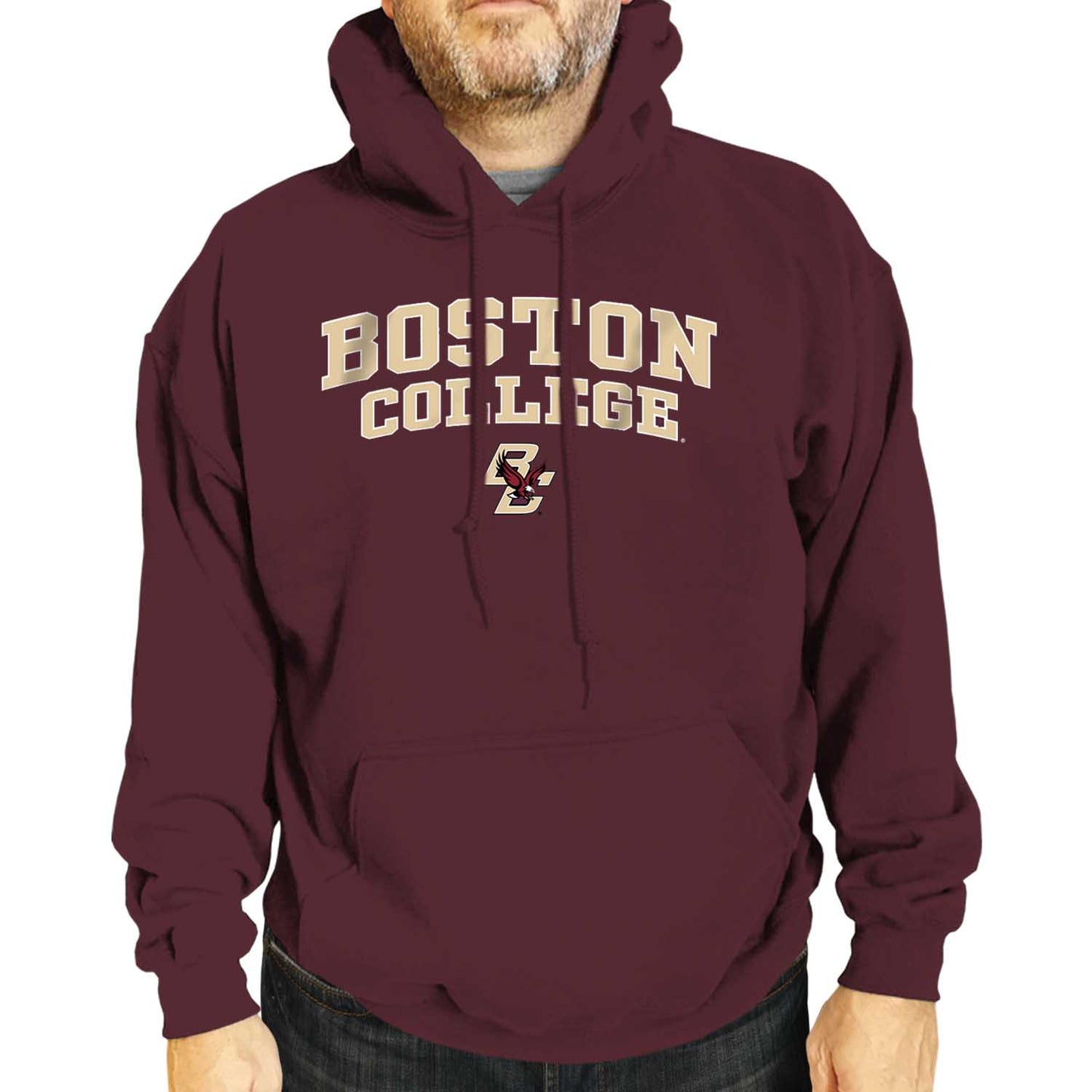 Boston College Eagles Campus Colors  Arch & Logo Gameday Hoodie - Maroon