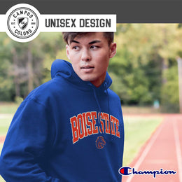 Boise State Broncos Champion Adult Tackle Twill Hooded Sweatshirt - Royal