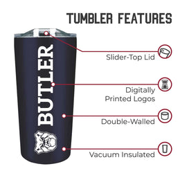 Butler Bulldogs Campus Colors  NCAA Tumbler - Navy