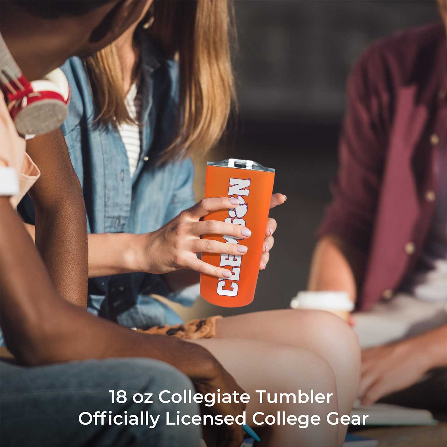 Clemson Tigers Campus Colors  NCAA Tumbler - Orange
