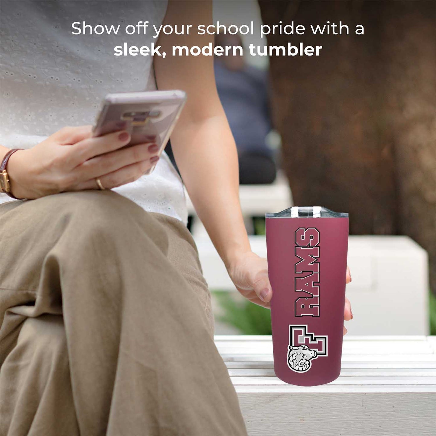 Fordham Rams Campus Colors  NCAA Tumbler - Maroon