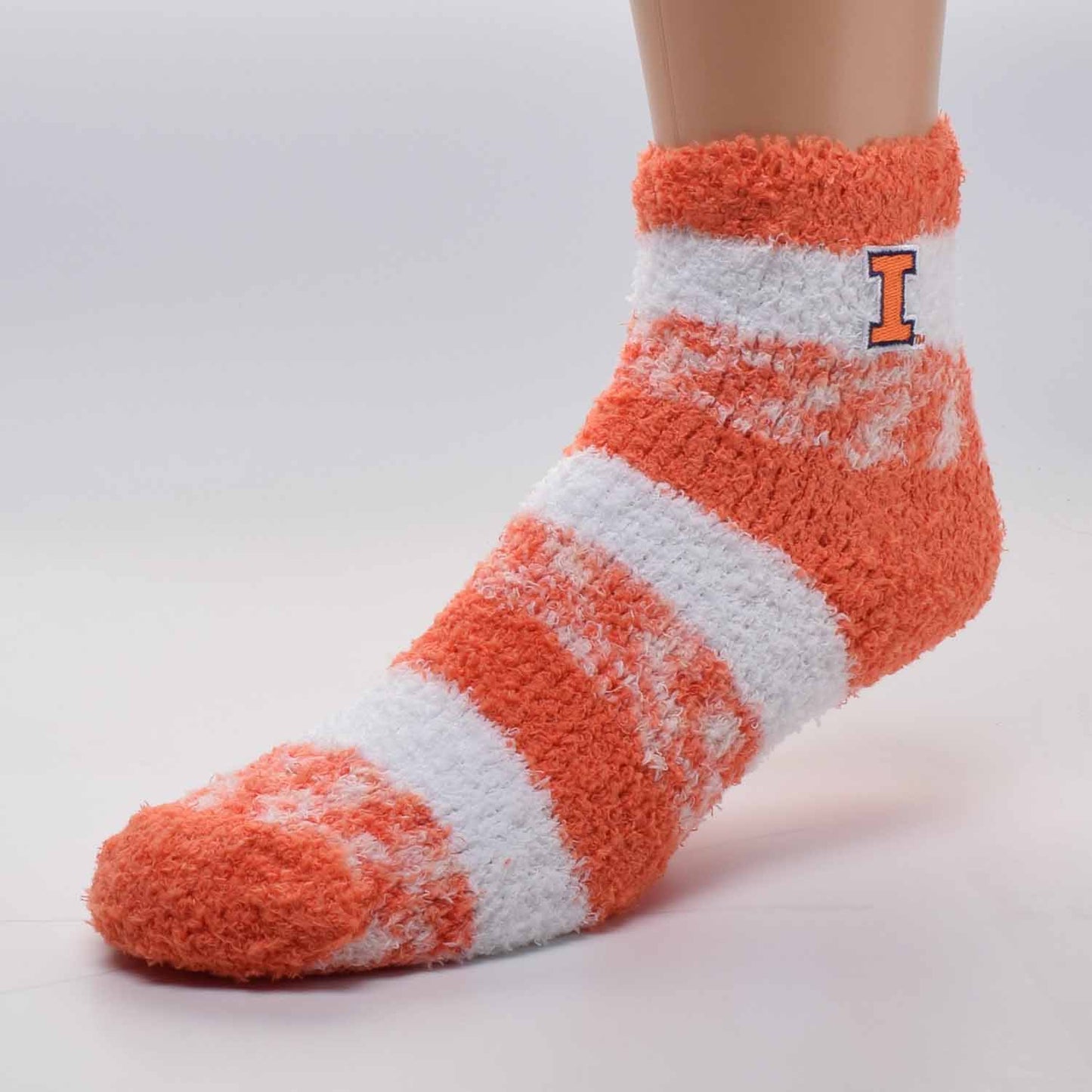 Illinois Fighting Illini Alabama Crimson Tide Striped Sleep Soft Socks  - Team Color