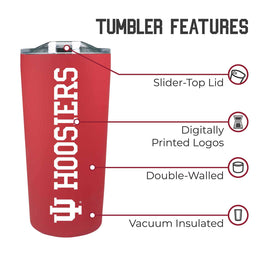 Indiana Hoosiers Campus Colors  NCAA Tumbler - Crimson