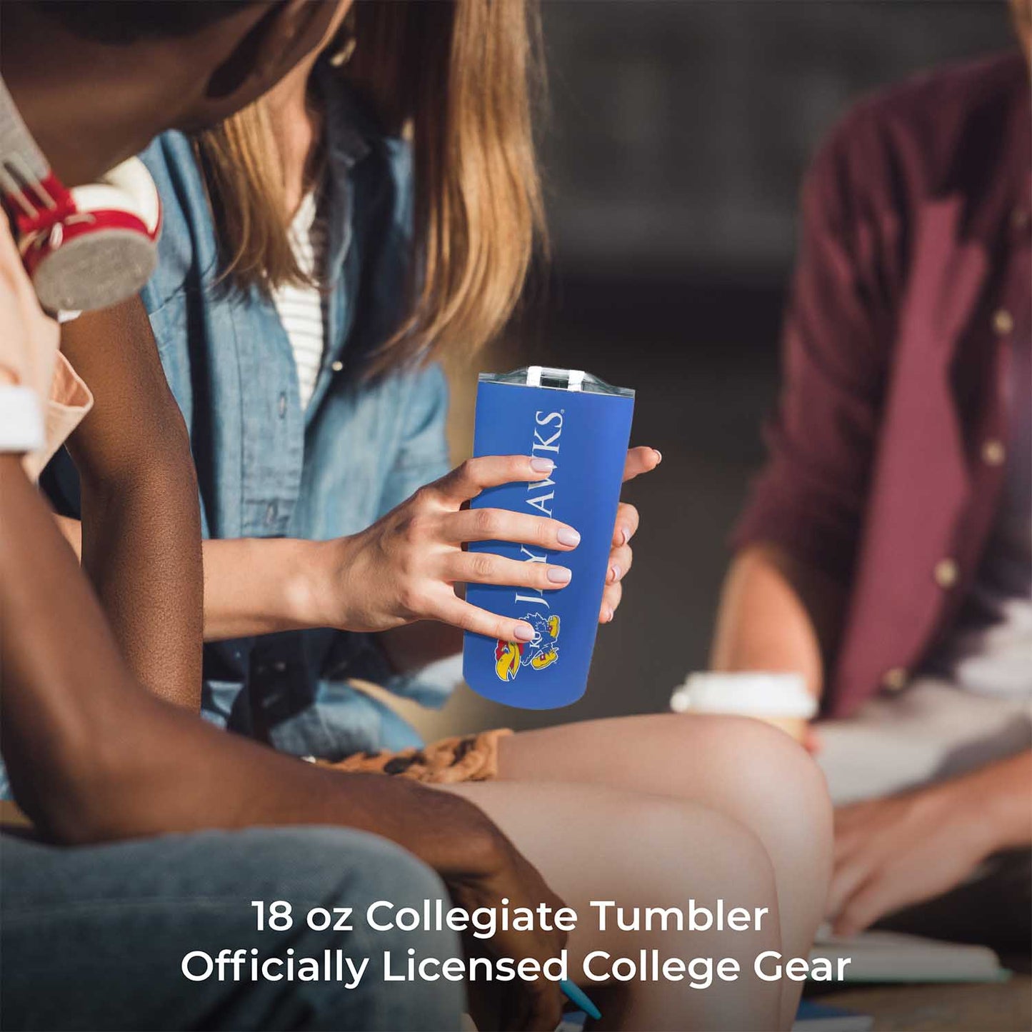 Kansas Jayhawks Campus Colors  NCAA Tumbler - Royal