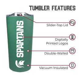 Michigan State Spartans Campus Colors  NCAA Tumbler - Green