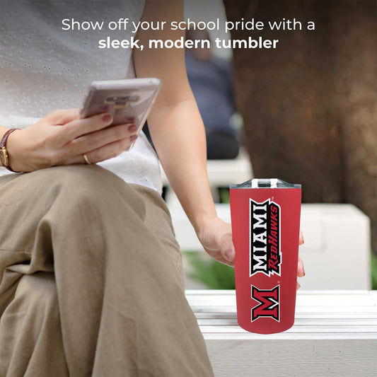 Miami Redhawks Campus Colors  NCAA Tumbler - Red