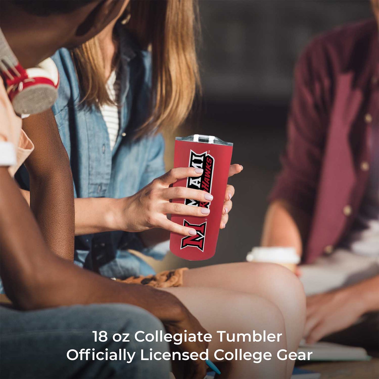 Miami Redhawks Campus Colors  NCAA Tumbler - Red