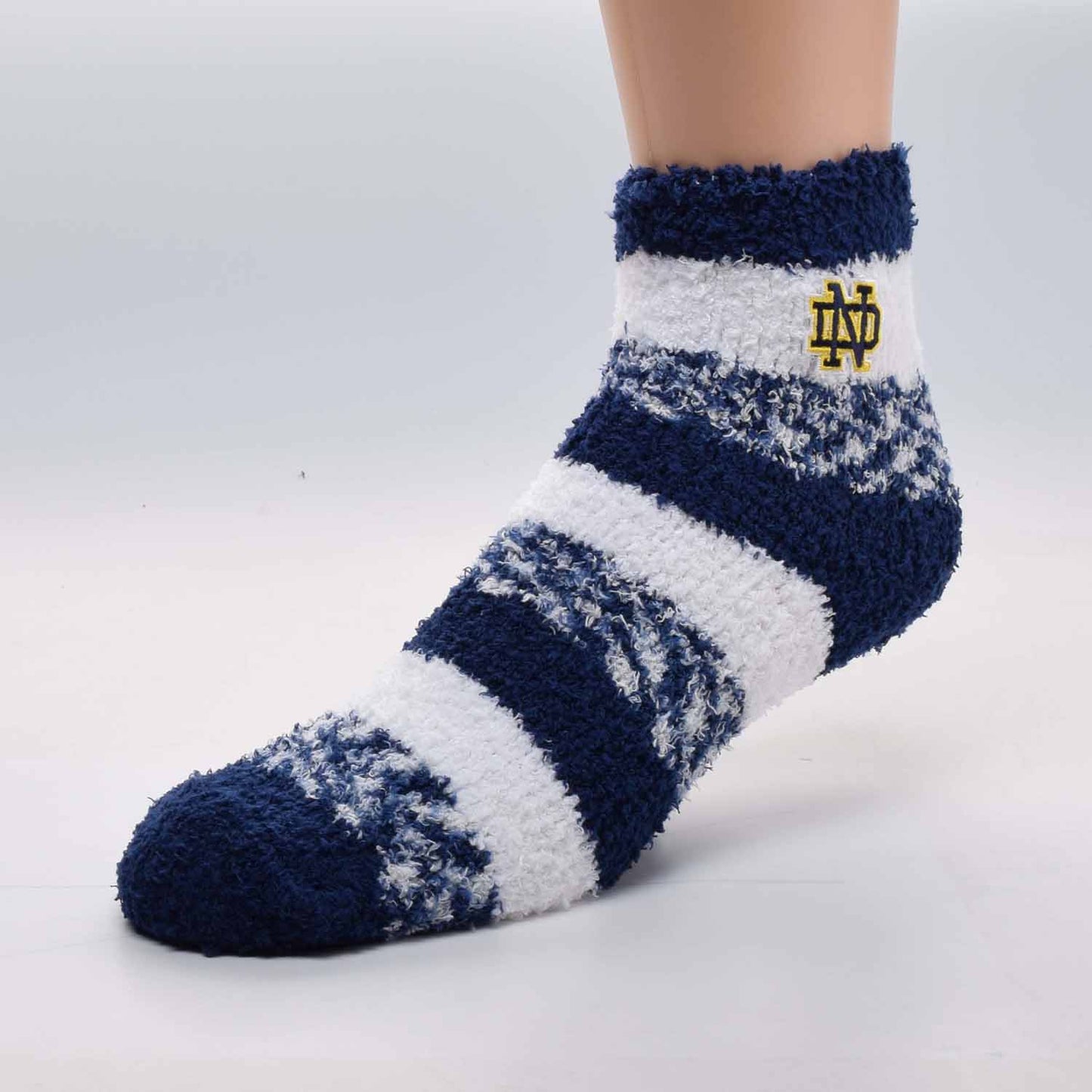 Notre Dame Fighting Irish Alabama Crimson Tide Striped Sleep Soft Socks  - Team Color