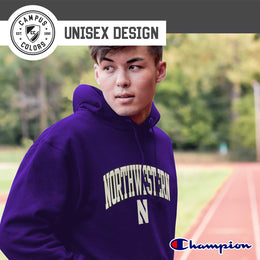 Northwestern Wildcats Champion Adult Tackle Twill Hooded Sweatshirt - Purple