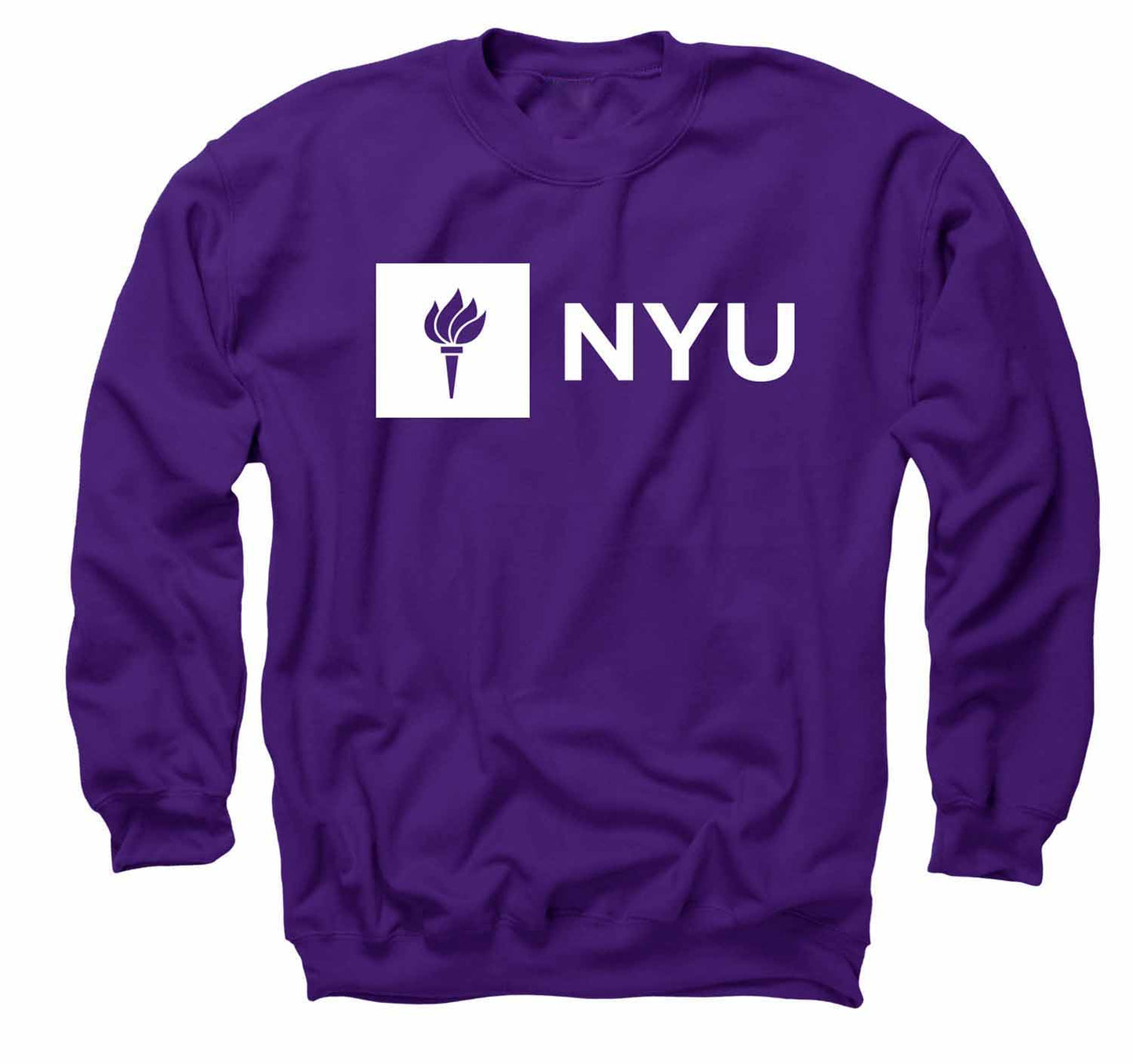 NYU Violets  Adult Just Logo Crewneck Sweatshirt - Purple