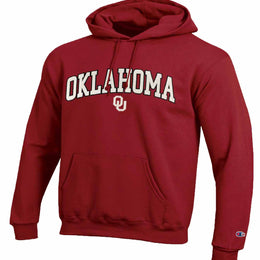 Oklahoma Sooners Champion Adult Tackle Twill Hooded Sweatshirt - Cardinal