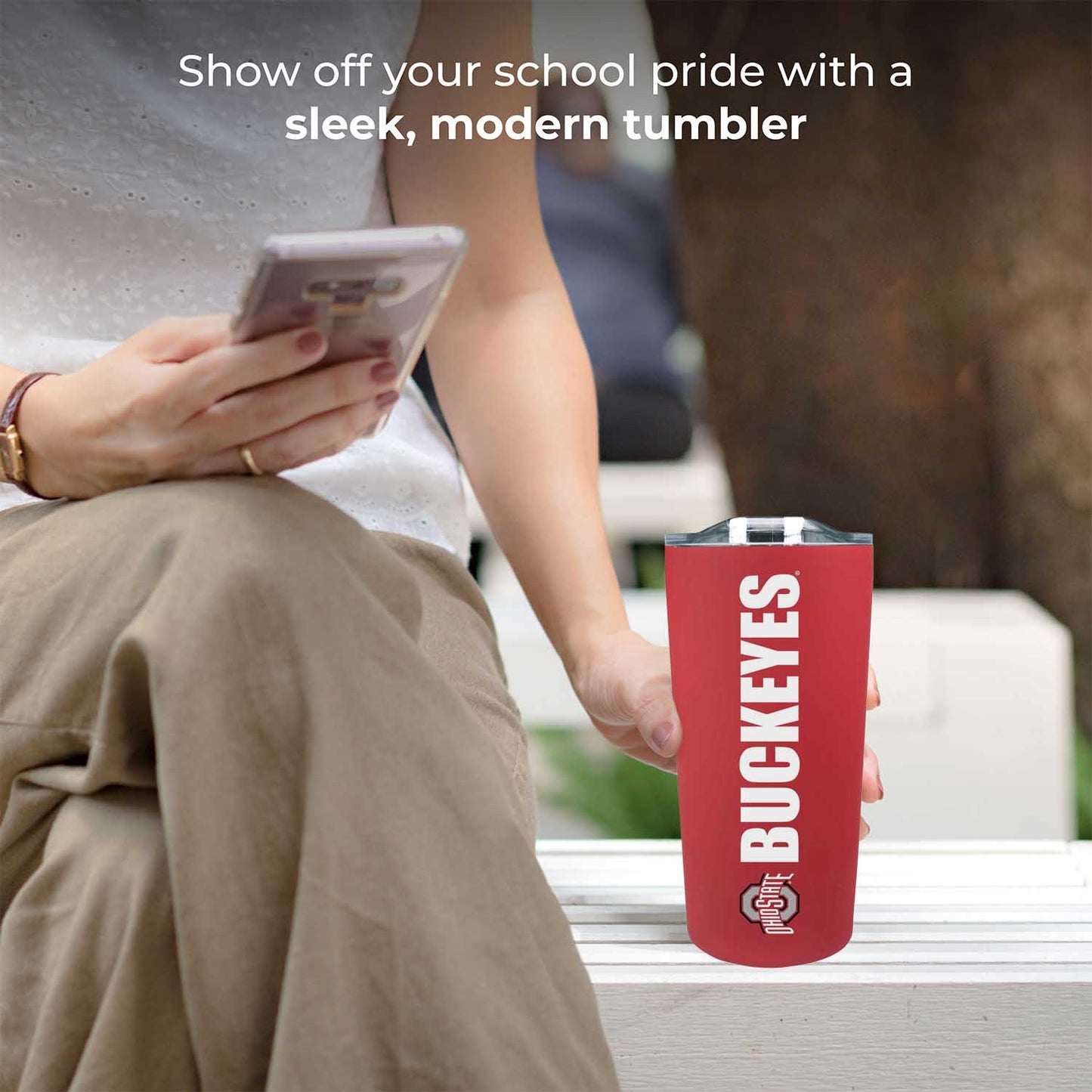Ohio State Buckeyes Campus Colors  NCAA Tumbler - Red