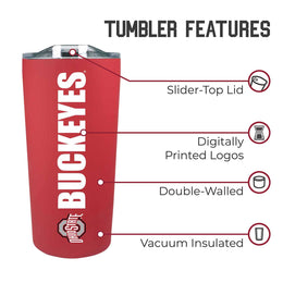 Ohio State Buckeyes Campus Colors  NCAA Tumbler - Red