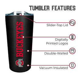Ohio State Buckeyes Campus Colors  NCAA Tumbler - Black