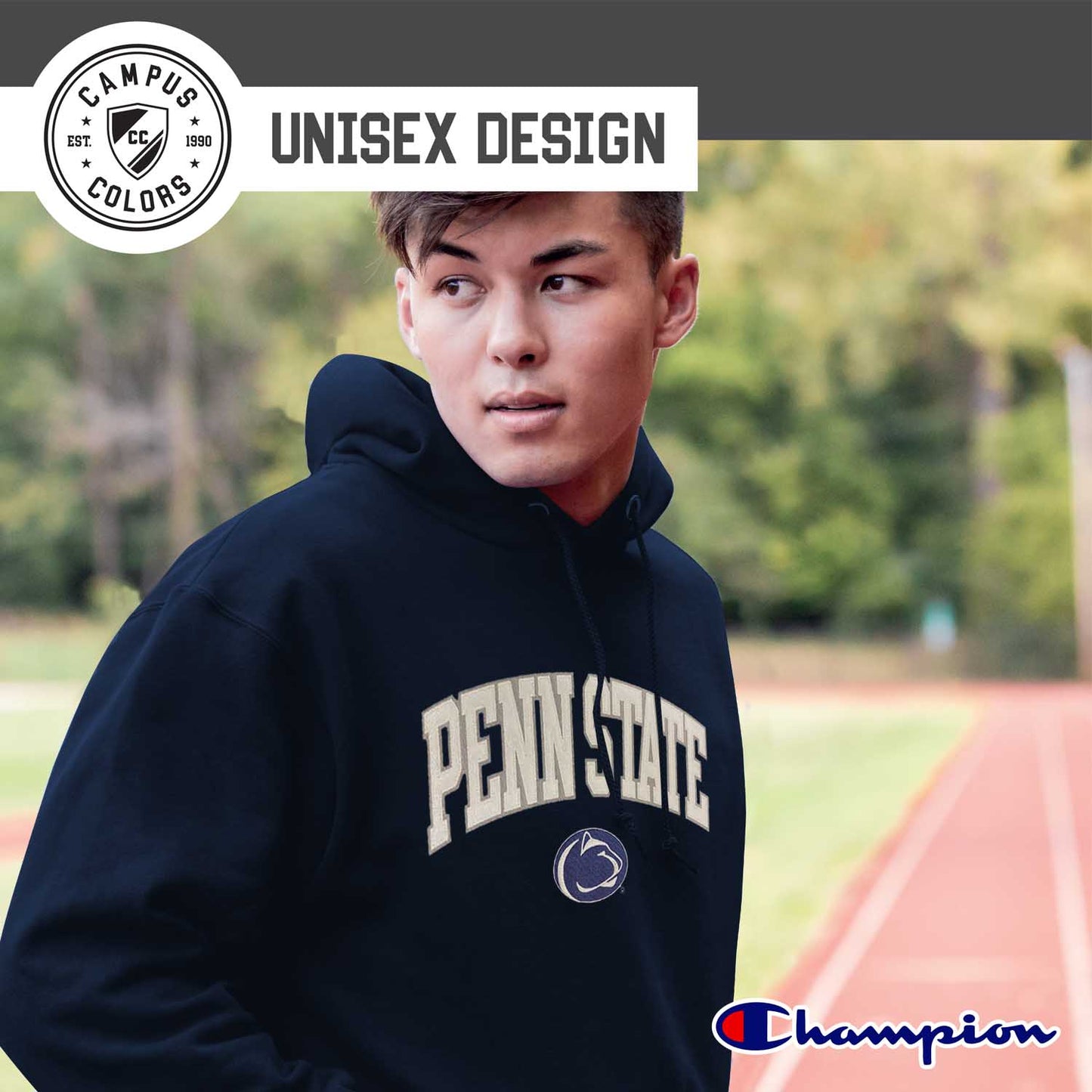 Penn State Nittany Lions Champion Adult Tackle Twill Hooded Sweatshirt - Navy