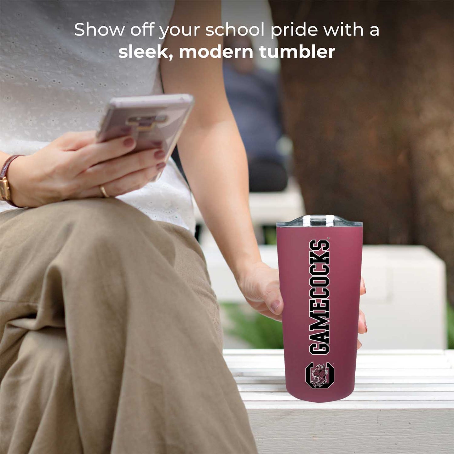 South Carolina Gamecocks Campus Colors  NCAA Tumbler - Maroon