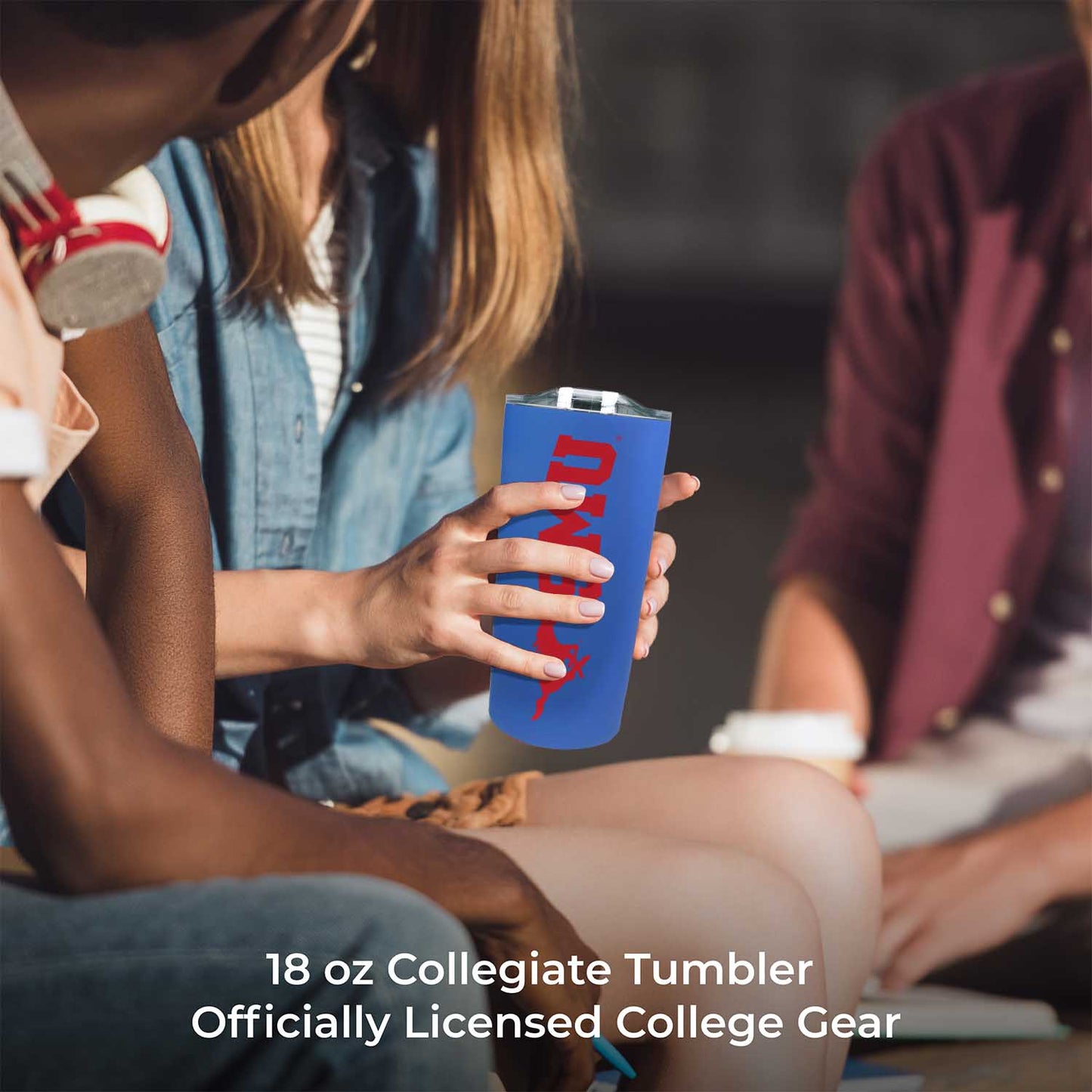 SMU Mustangs Campus Colors  NCAA Tumbler - Royal