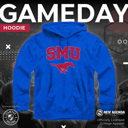 SMU Mustangs Campus Colors  Arch & Logo Gameday Hoodie - Royal