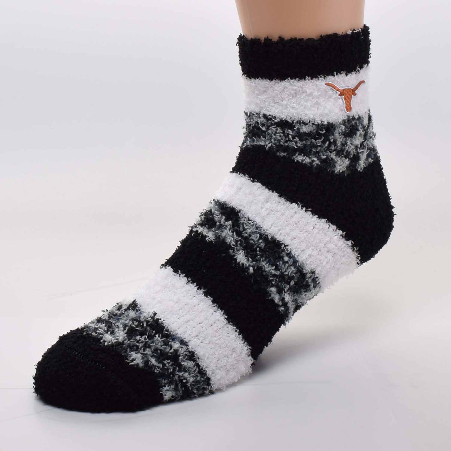Texas Longhorns Alabama Crimson Tide Striped Sleep Soft Socks  - Team Color