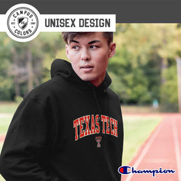Texas Tech Red Raiders Champion Adult Tackle Twill Hooded Sweatshirt - Black